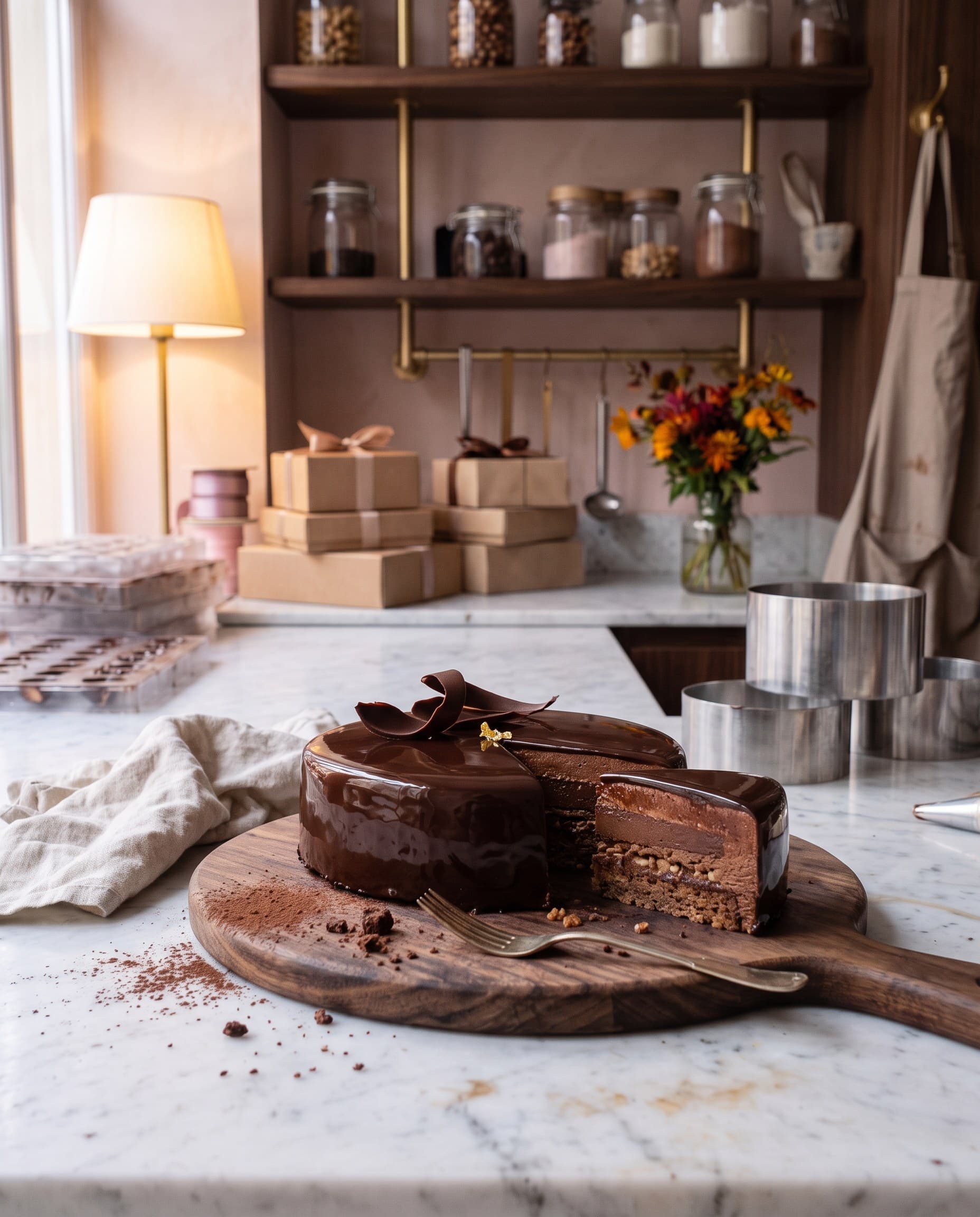 Entremets au chocolat grand cru