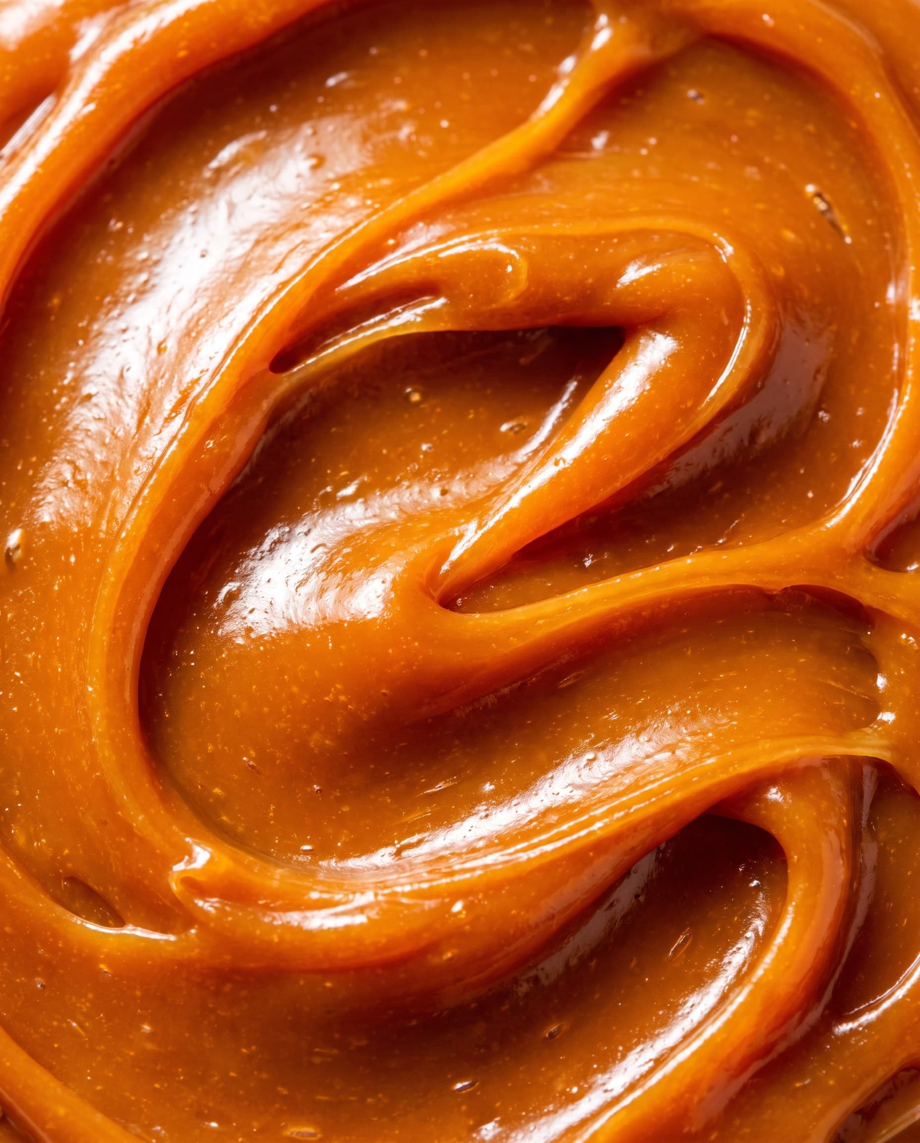 Caramel au beurre travaillé en vagues brillantes