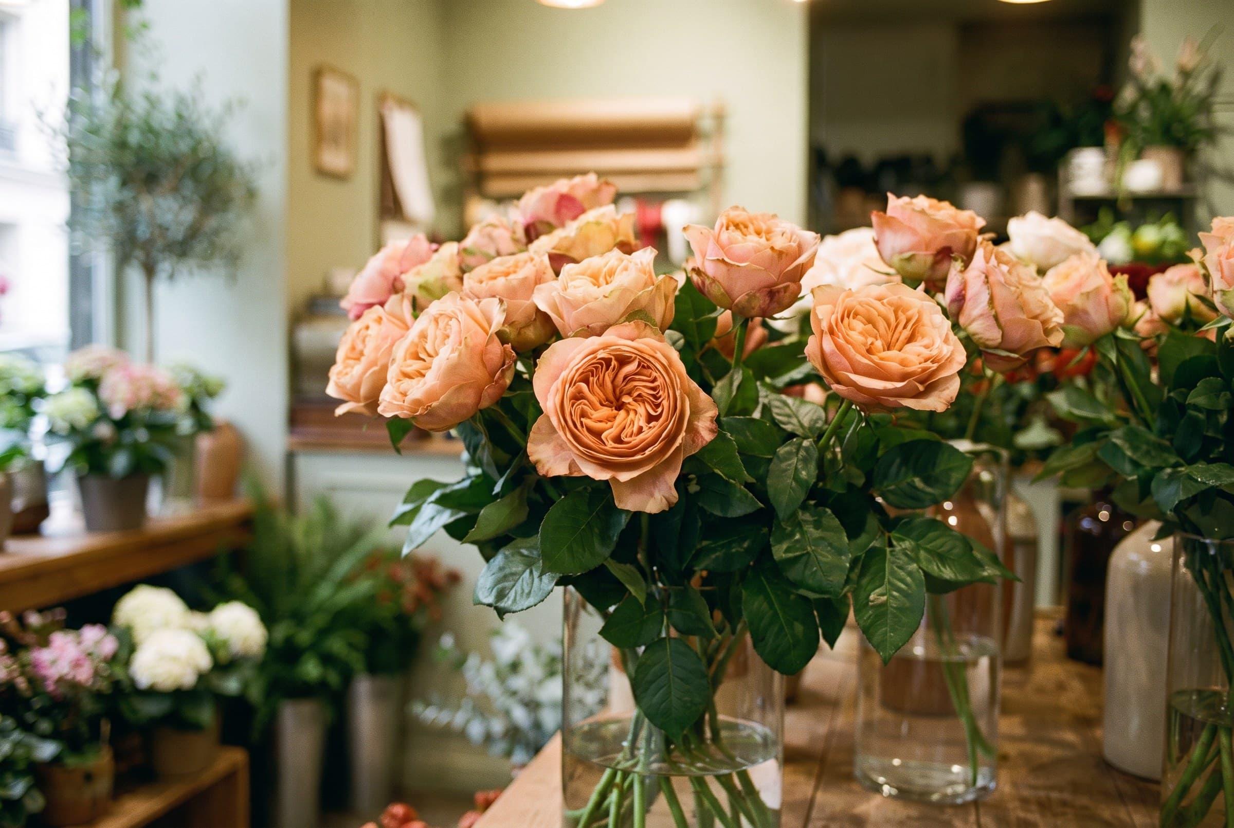 Des roses de jardin