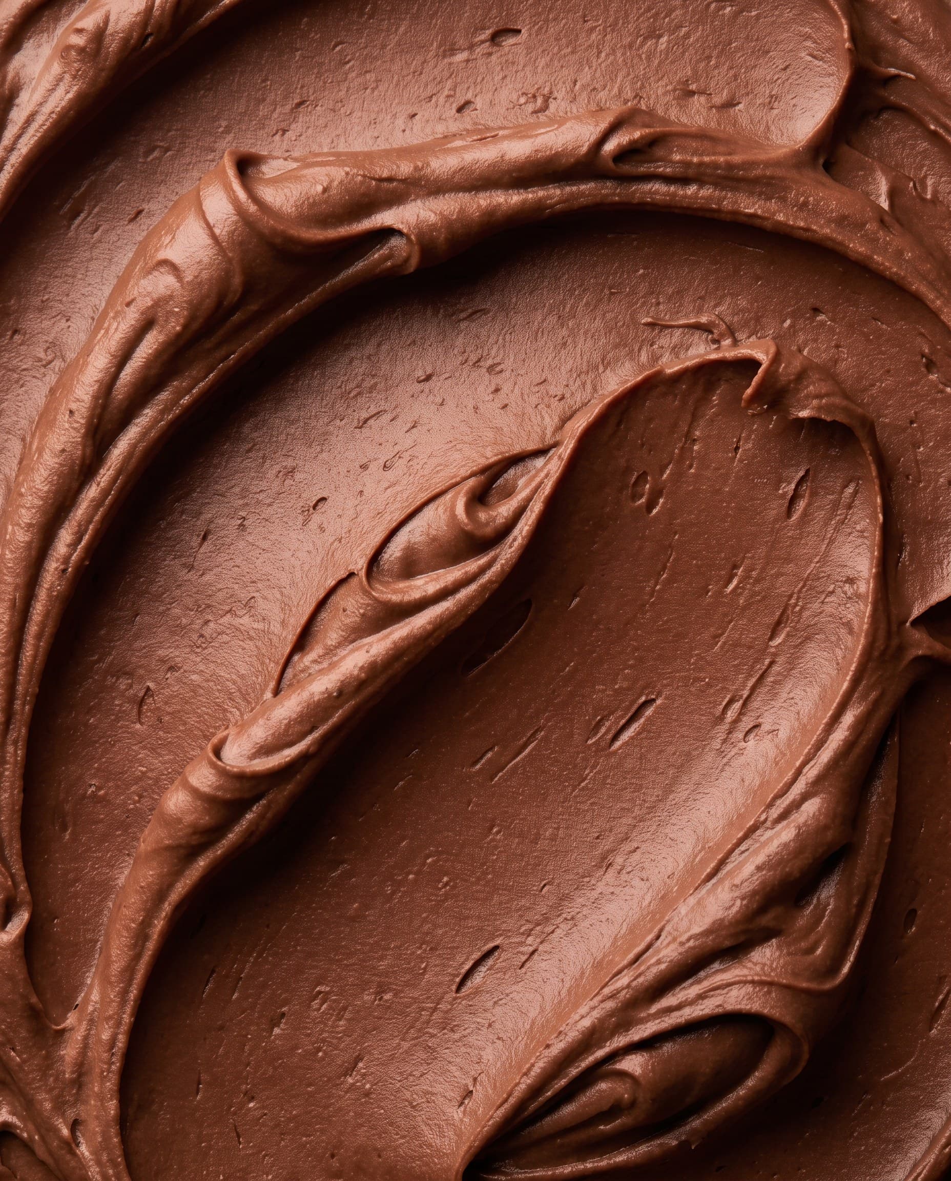 Ganache au chocolat lissée à la spatule